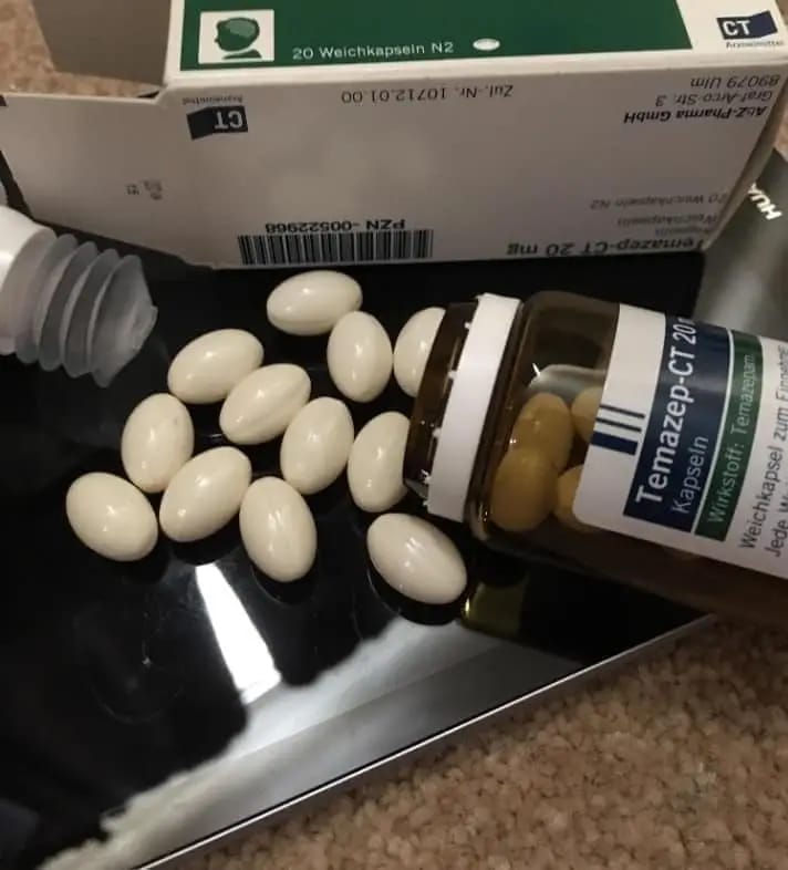 Temazepam eggs
